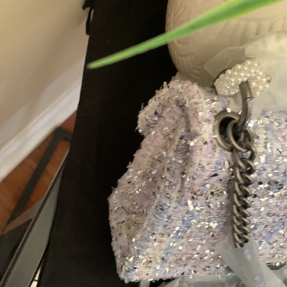 Kurt Geiger London Mini Kensington Tweed Convertible Shoulder Bag - Picture 8 of 17